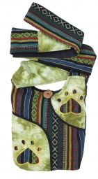 Gheri Patch - small bag - green paws