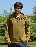 Stonewashed overshirt with toggles - Green