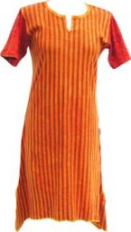 ***SPECIAL SALE PRICE*** - Stonewashed Striped Dress - Orange