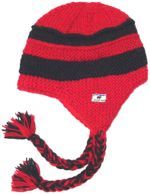 Pure Wool Snowboarder - Red And Black Stripe