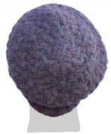 Pure Wool - Weave Baggy Beanie - Pale Heather