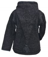 SALE - Detachable pixie hood - cable jacket - Grey