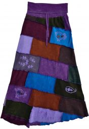 ***SALE*** - Embroidered - long length skirt - purple