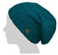 Pure Wool Basket weave slouch hat - Pacific