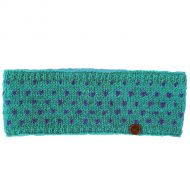 NAYA - pure wool fleece lined - tick headband - turquoise/gentian