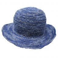 Two Tone Hemp & Cotton Sun Hat - Blue