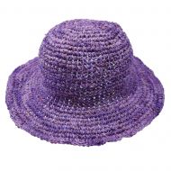 Two Tone Hemp & Cotton Sun Hat - Purple