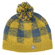 Naya Pure Wool - Mosaic bobble hat - mustard