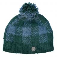 Naya Pure Wool - Mosaic bobble hat - pine green