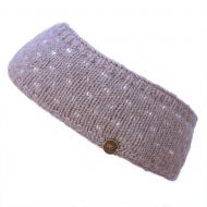 NAYA - pure wool fleece lined - tick headband - haze