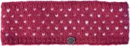 NAYA - pure wool fleece lined - tick headband - raspberry/white