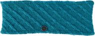 Pure Wool Fleece lined - Diagonal Chain Headband - Mosaic Blue