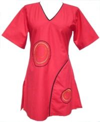 ***SALE*** - Short Sleeved Cotton Tunic With Circles