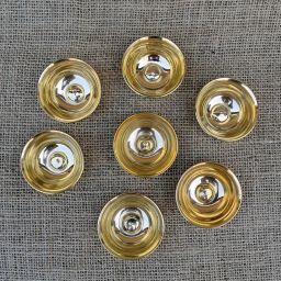 Offering cups - set of 7 - brass
