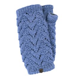 NAYA - handknit pure wool - fir stitch - lavender