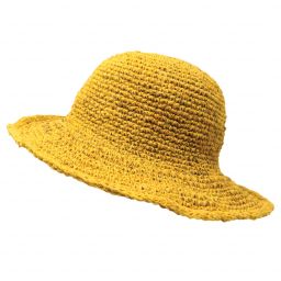 Hemp & Cotton Sun Hat - Yellow