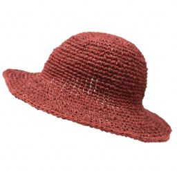 Hemp & Cotton Sun Hat - Red