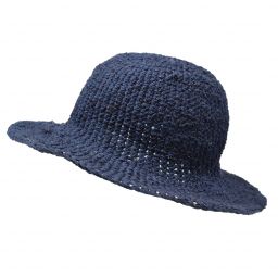 Hemp & Cotton Sun Hat - Blue