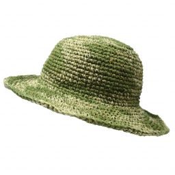 Two Tone Hemp & Cotton Sun Hat - Green
