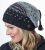 Nordic Slouch Hat - Pure Wool - Aubergine/Mid Grey