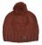 Pure Wool Classic bobble hat - hand knitted - fleece lining - Cocoa