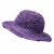 Two Tone Hemp & Cotton Sun Hat - Purple
