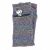 Fleece lined wristwarmer - Zip Pocket Rainbow Tick - Mid grey