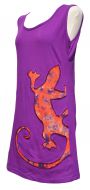 ***SALE*** - Light weight cotton - gecko tunic - purple