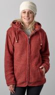 Fleece lined - detachable hood - heather - Rust