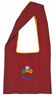 Buddhist - embroidered motif - bag - maroon