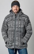 ultrawarm - detachable hood - cable jacket - Grey