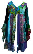 Cotton Patchwork - Jaipuri - Midi over dress - blue