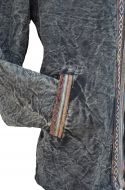 Gheri border edge jacket - Black/Multi coloured