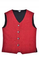 Classic waistcoat - fully lined -  red