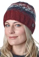 Pure Wool Natural electric beanie - Brick