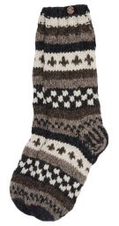 hand knit socks - Natural Assorted