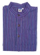 Light weight - Striped Cotton Shirt - Purples
