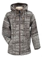 Ultrawarm - detachable hood - cable jacket - Brown