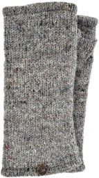 Pepper - pure wool plain wristwarmer - grey