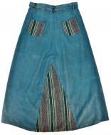 ***SALE*** - Denim style - Gheri Insert - Maxi Skirt - blue