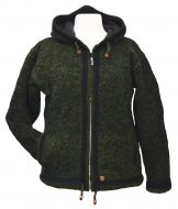 double border - hooded jacket - Nettle