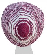 Jellybean slouch hat - pure wool - berry/white