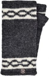 Classic - twist - wristwarmer - charcoal