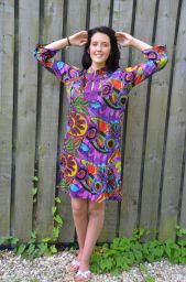 Tropical print - embroidered tunic