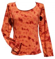 Tie Dye - Anytime - long sleeve top - Spice
