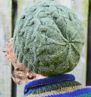 pure wool - bamboo twist slouch - green