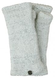 Fleece lined - Fine Wool Mix - wristwarmer  - white