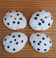 Ladybug - hand worked - button