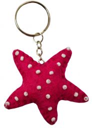 Felt - Keyring - Starfish - Pink