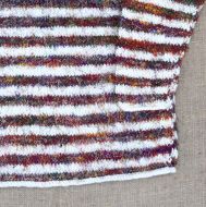 SALE - White & Silk Stripes Jumper - Medium